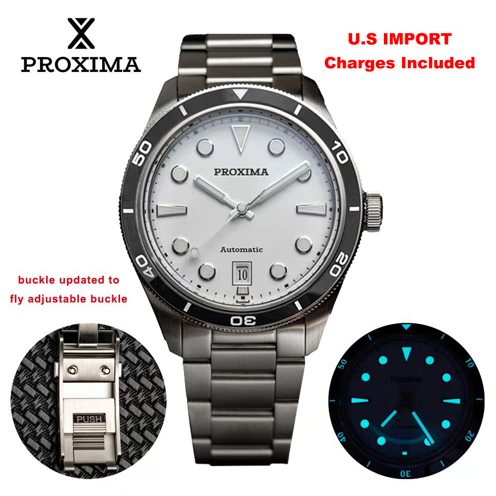 Cloisonne Enamel Dial - Prox1697 jam tangan pria 39mm, jam
