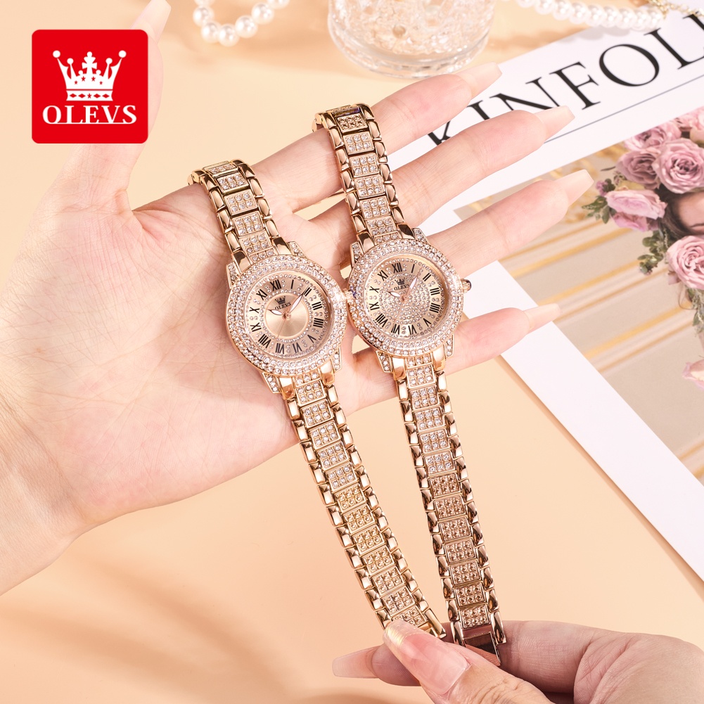 OLEVS Jam Tangan Wanita Mewah  - Luxury Watch Dial ulasan dan harga