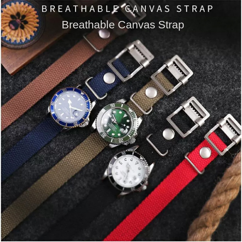 Tali Jam Tangan Kanvas Nilon B - Luxury Watch Engraving ulasan dan harga