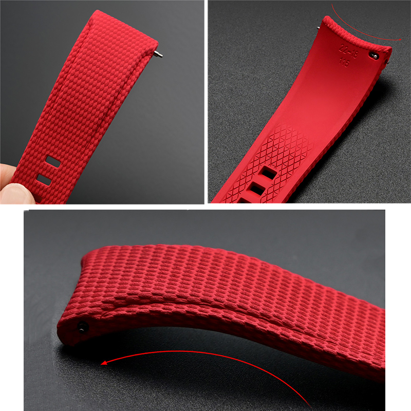 Tali Jam Tangan Karet Fluoro 1 - Luxury Watch Engraving ulasan dan harga