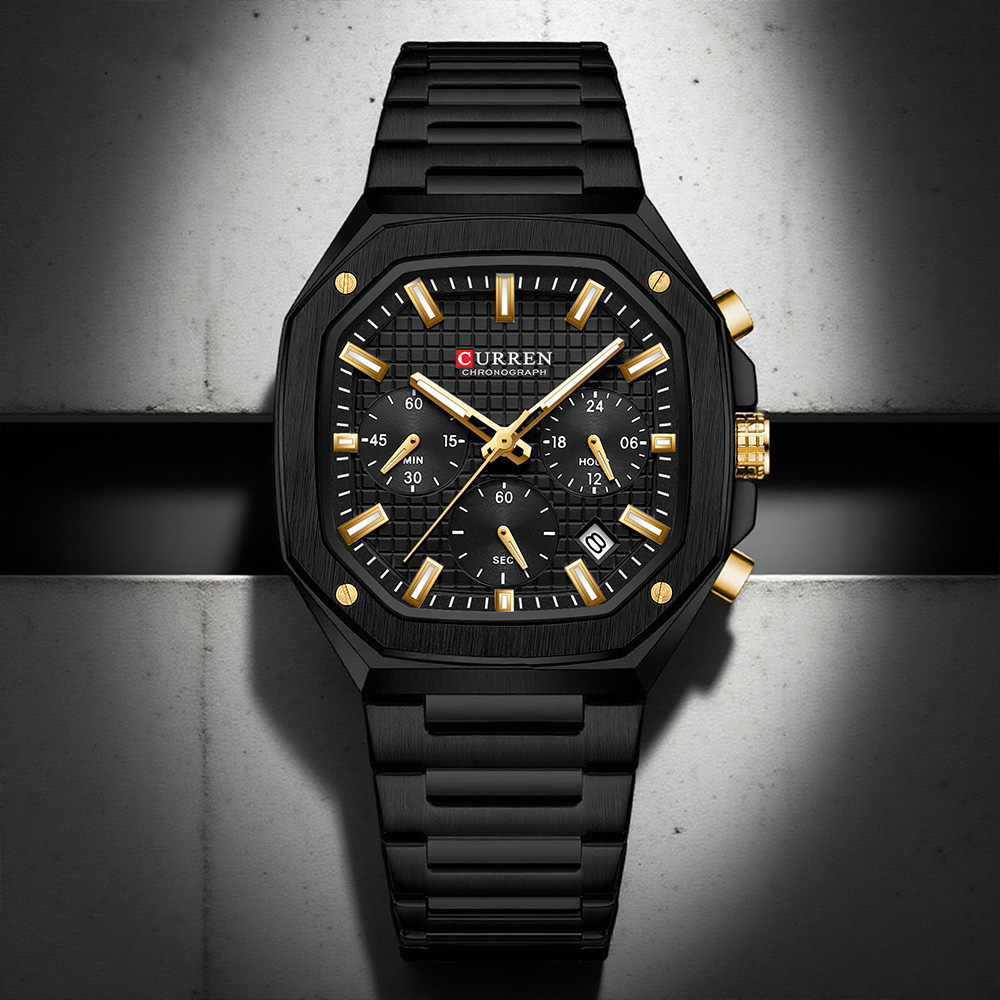 CURREN Jam Tangan Chrono Perse - Luxury Watch Dial ulasan dan harga